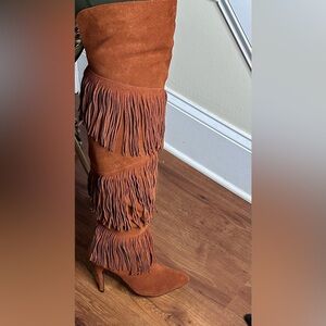 Kristin Cavallari suede boots , Size 10